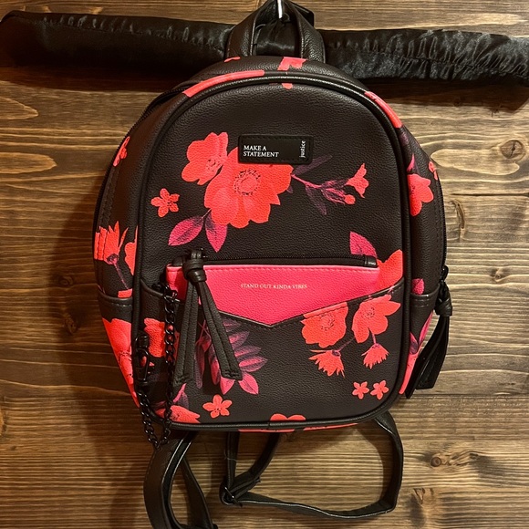 Justice Handbags - Justice Floral Mini Backpack With Detachable Wristlet